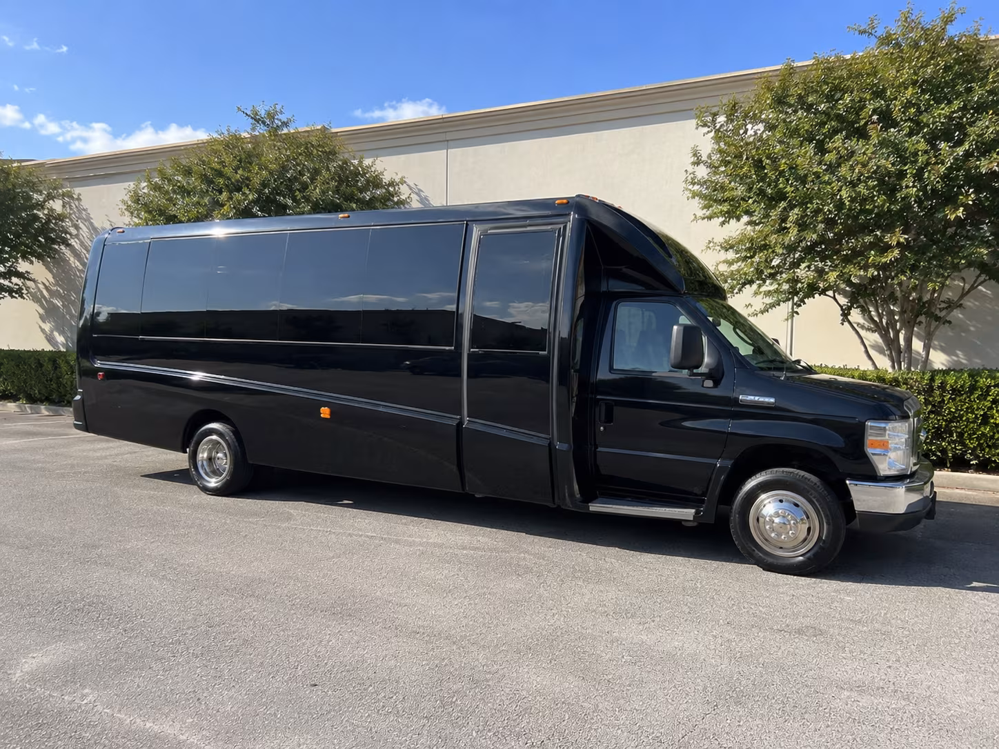 Fontana Bachelor & Bachelorette Transportation party bus exterior