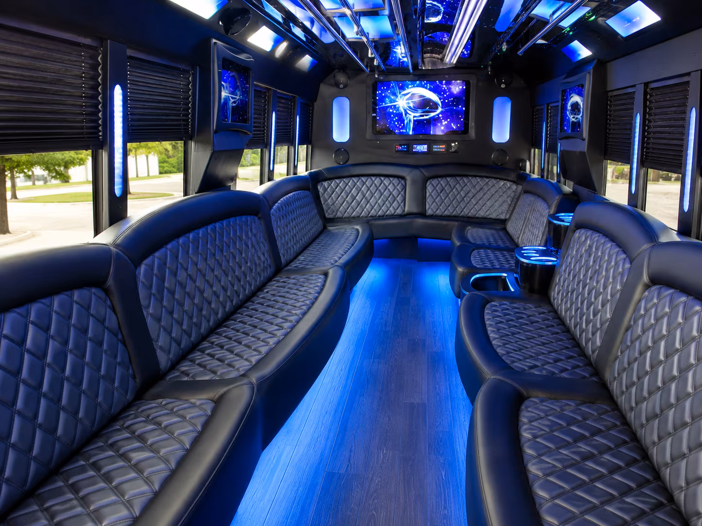 Fontana Bachelor & Bachelorette Transportation onboard seating