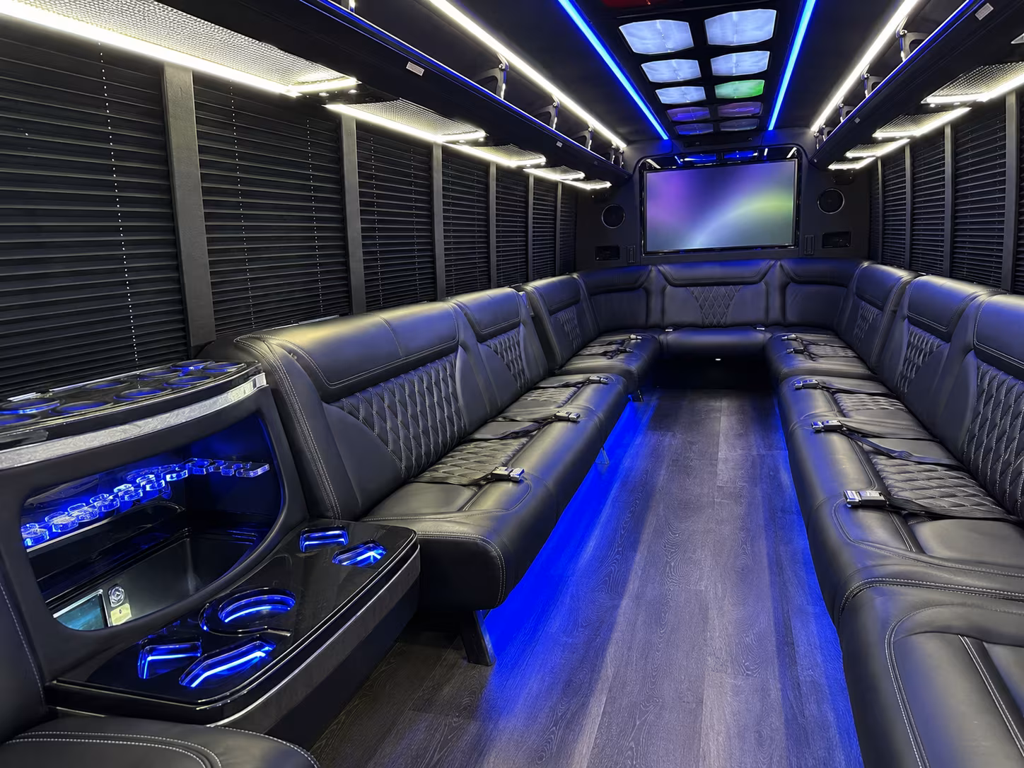 Fontana Birthday, Sweet 16, & Quinceañera Transportation onboard seating