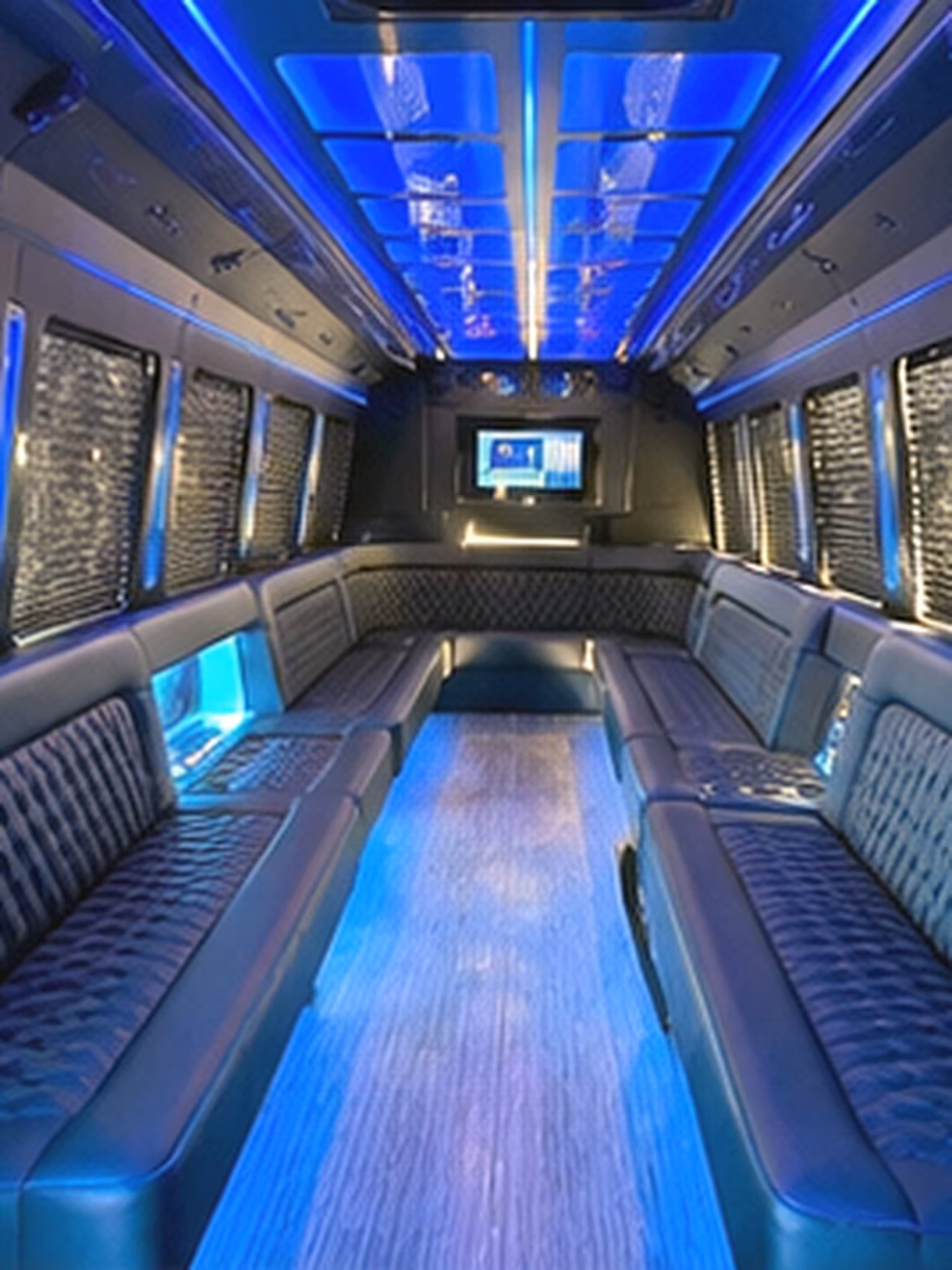 Fontana Concert & Music Festival Transportation party bus interior