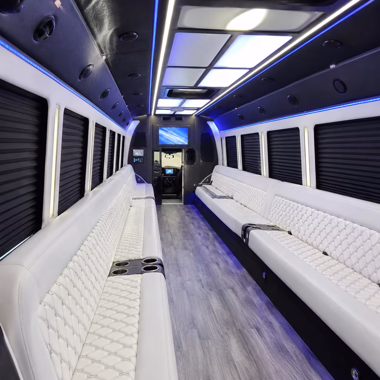 Fontana Concert & Music Festival Transportation party bus interior