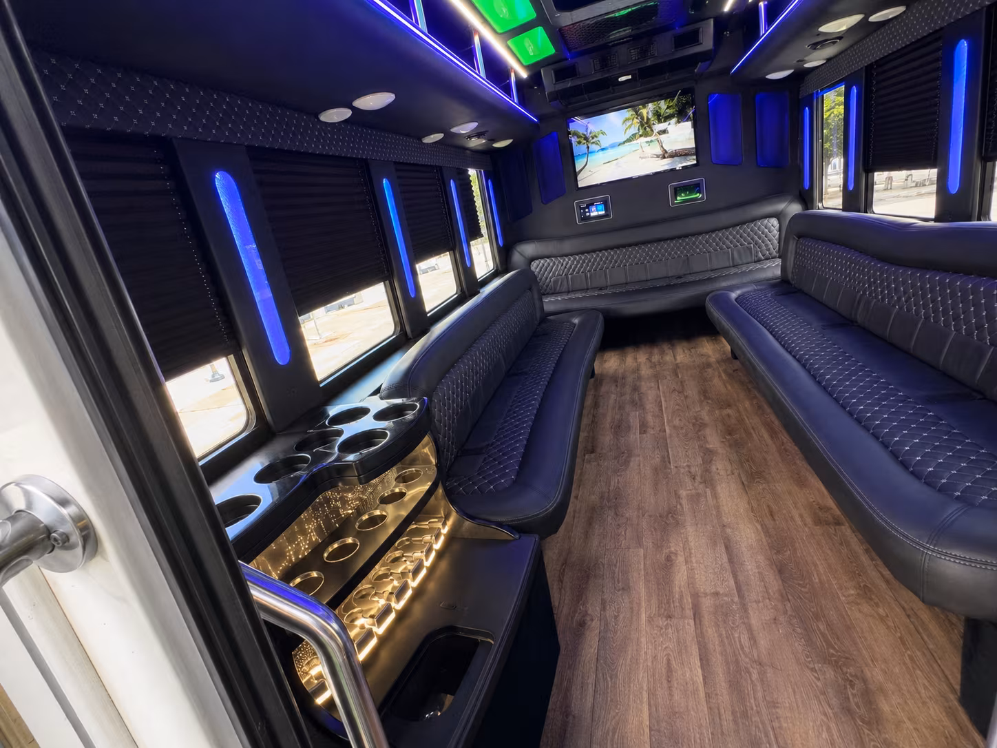 Fontana Concert & Music Festival Transportation party bus exterior