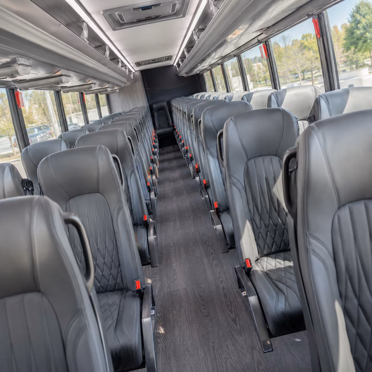 Fontana Corporate Transportation party bus exterior