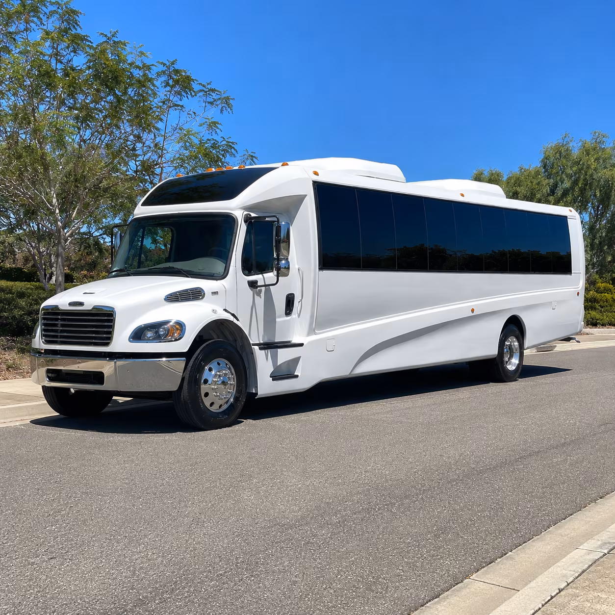 Fontana Corporate Transportation party bus exterior
