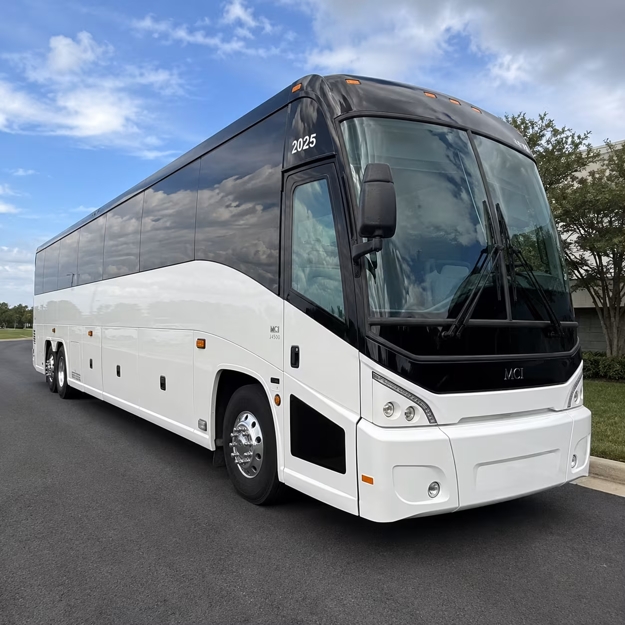 Fontana Corporate Transportation party bus exterior