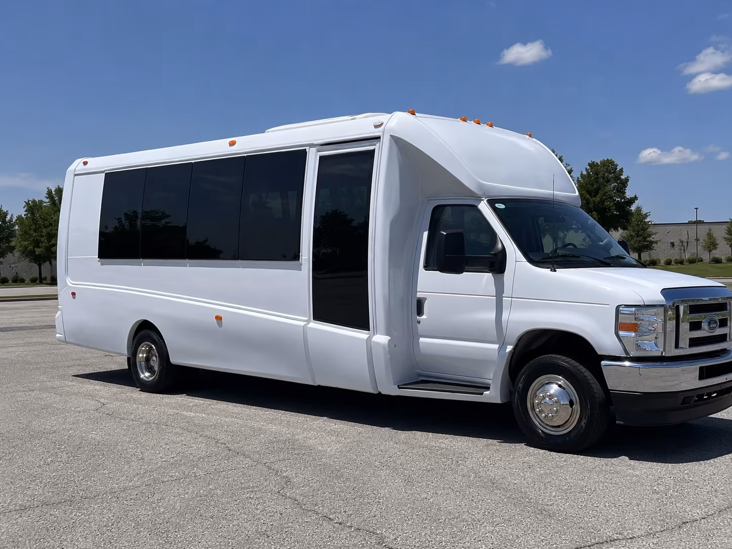 Fontana Private Event Transportation party bus exterior