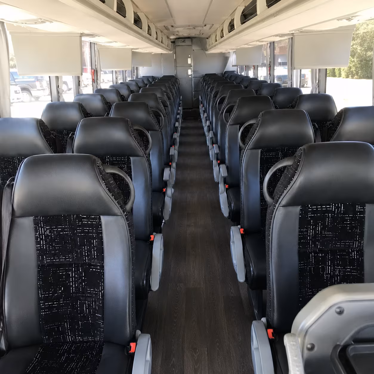 Fontana School Event Transportation party bus exterior