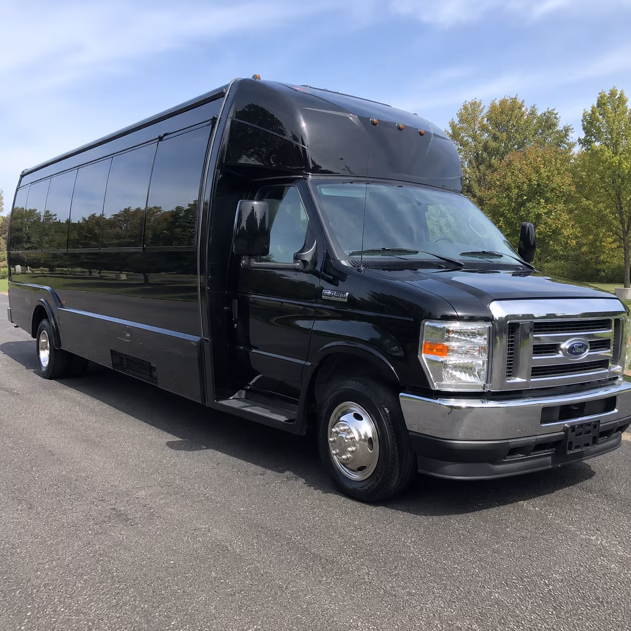 Fontana Sporting Event Transportation party bus exterior