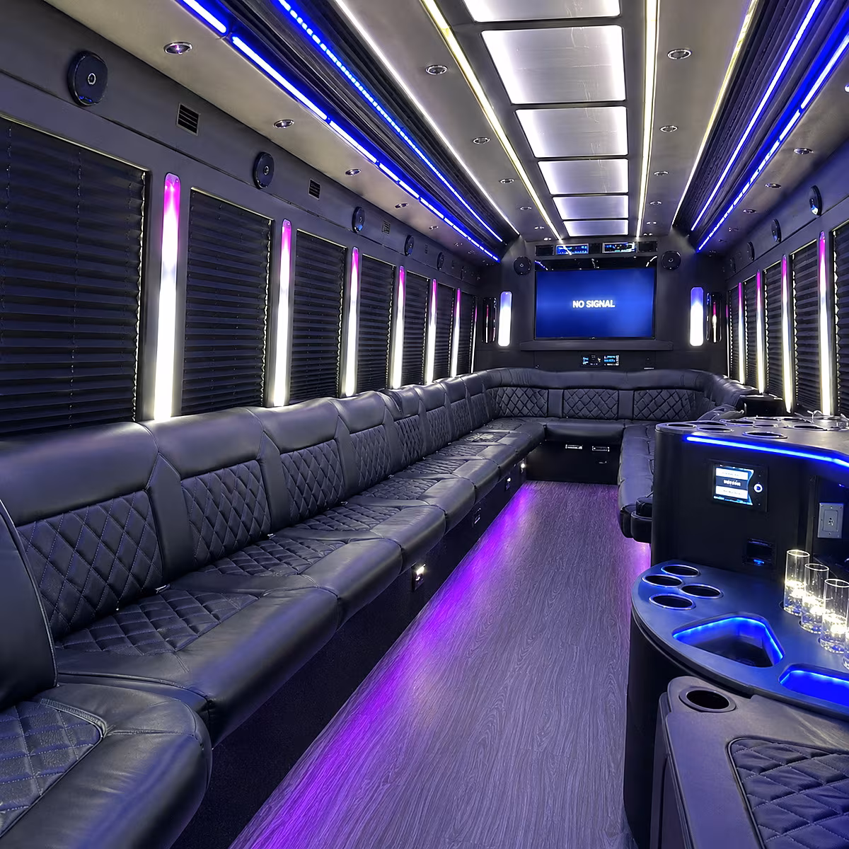 Fontana Sporting Event Transportation onboard seating