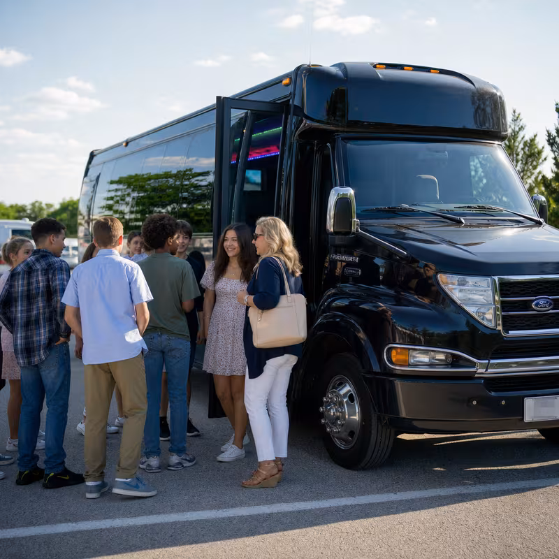 Fontana School Transportation fleet vehicle